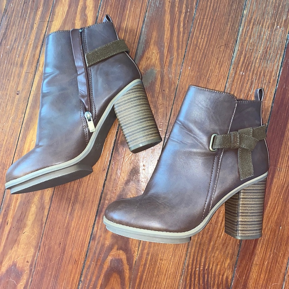 Brown booties